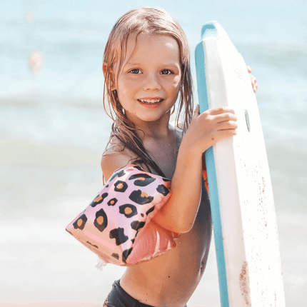 Swim Essentials Zwembandjes Panterprint 2 - 6 Jaar Roze koop je bij Babywinkel