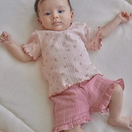 T-shirt korte mouw roze Fairy Flowers koop je bij Babywinkel