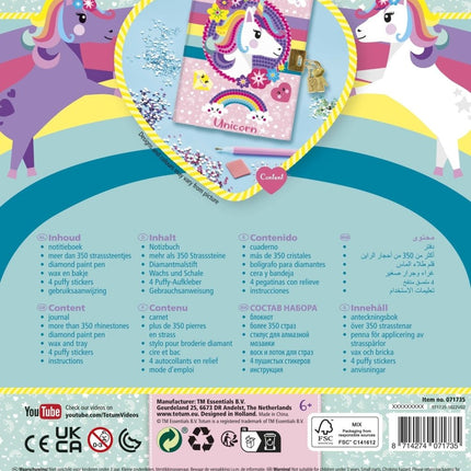 Unicorn Diamond Painting Dagboek koop je bij Babywinkel