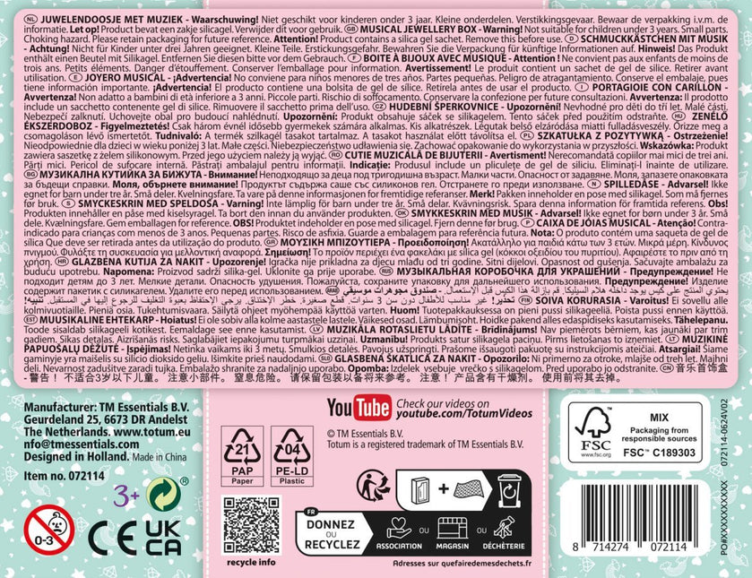 Unicorn Sieraden Doosje Met Muziek koop je bij Babywinkel