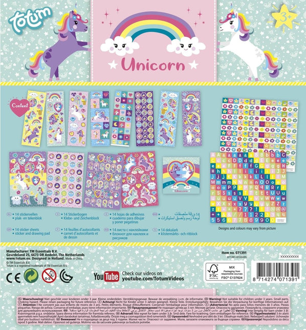 Unicorn Stickerset Large koop je bij Babywinkel
