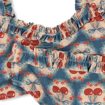 Konges Sløjd Bikinit Kind Maya Grs Cherry Bow Sininen