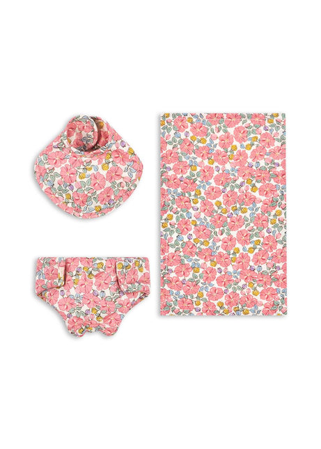 Konges Sløjd Nuken vaatteet Rose Anglaise 3 kpl