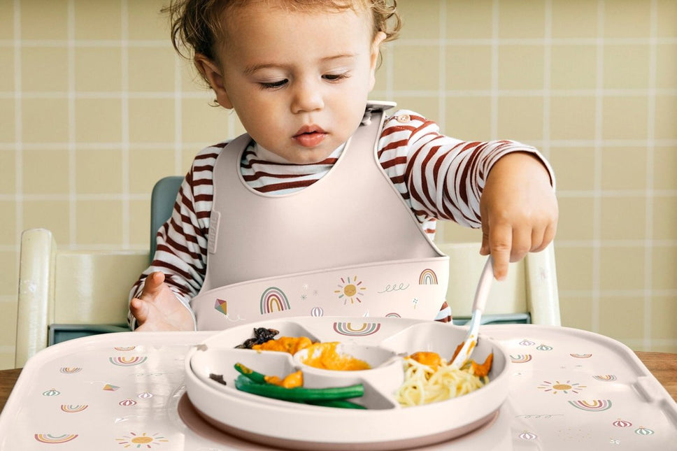 Mepal Babybord Vakjes Mio Sunshine & Rainbow koop je bij Babywinkel