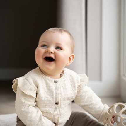 Baby's Only Baby Vestje Miracle Warm Linen Ruffel koop je bij Babywinkel