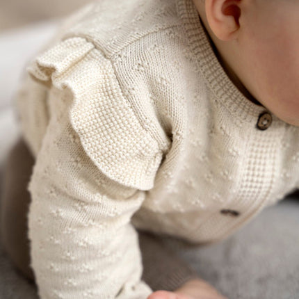 Baby's Only Baby Vestje Miracle Warm Linen Ruffel koop je bij Babywinkel