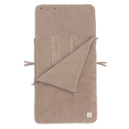 Jollein Voetenzak Cloudy Rib/ Milky Coffee koop je bij Babywinkel