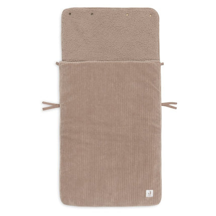 Jollein Voetenzak Cloudy Rib/ Milky Coffee koop je bij Babywinkel
