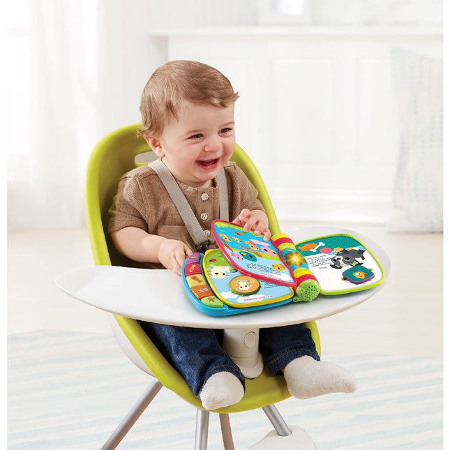 Vtech Baby Boekje Dierenvriendjes Liedjes Blauw koop je bij Babywinkel