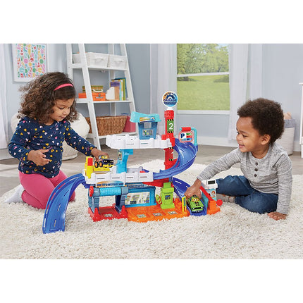 Vtech Speelgoed Autogarage Toet Toet Auto Garage Met Ryan Raceauto koop je bij Babywinkel