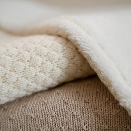 Little Dutch Wiegdeken Pure Soft White Gebreid koop je bij Babywinkel