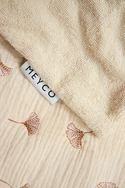 Meyco Wiegdeken Ginkgo Soft Sand 75X100Cm koop je bij Babywinkel