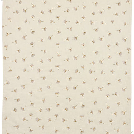 Meyco Wiegdeken Ginkgo Soft Sand 75X100Cm koop je bij Babywinkel