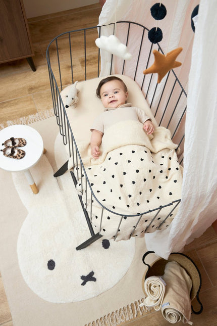 Meyco Wiegdeken Sweet Heart Soft Sand 75X100Cm koop je bij Babywinkel