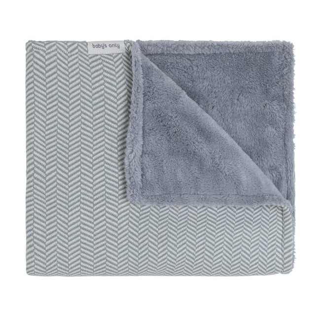 Baby's Only Wiegdeken Teddy Dawn Nordic Blue/Ecru koop je bij Babywinkel