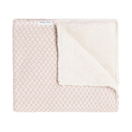 Baby's Only Wiegdeken Teddy Happiness Oud Roze/Ecru koop je bij Babywinkel