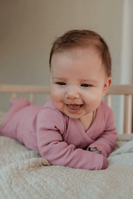Yumi Baby Overslag Shirt Baby Ruffle Ash Rose koop je bij Babywinkel