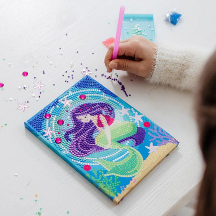 Zeemeermin Knutselset Diamond Painting Notitieboek koop je bij Babywinkel