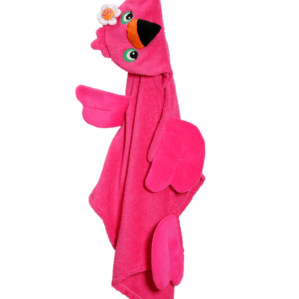 Zoocchini Badcape Baby Franny The Flamingo Katoen koop je bij Babywinkel