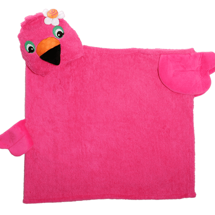 Zoocchini Badcape Baby Franny The Flamingo Katoen koop je bij Babywinkel