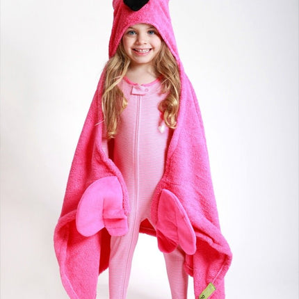 Zoocchini Badcape Baby Franny The Flamingo Katoen koop je bij Babywinkel