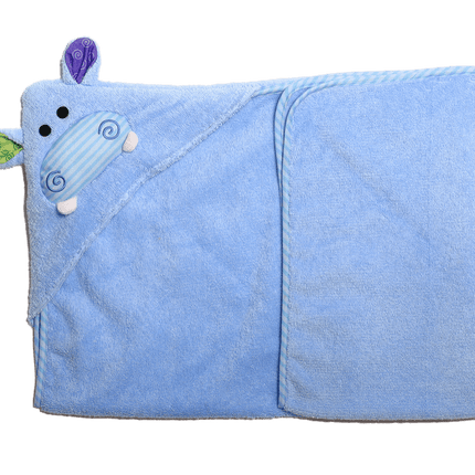 Zoocchini Badjas Baby Henry The Hippo Katoen koop je bij Babywinkel
