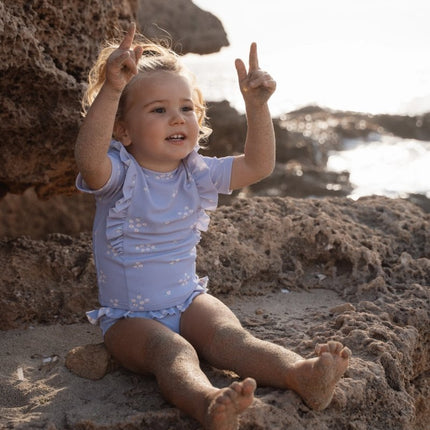 Zwem shirt korte mouwen en broekje Dreamy Lavender koop je bij Babywinkel