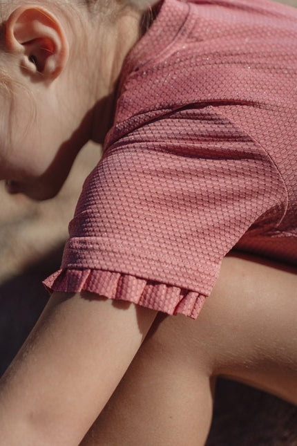 Zwempak korte mouwen Dreamy Pink Sparkle koop je bij Babywinkel